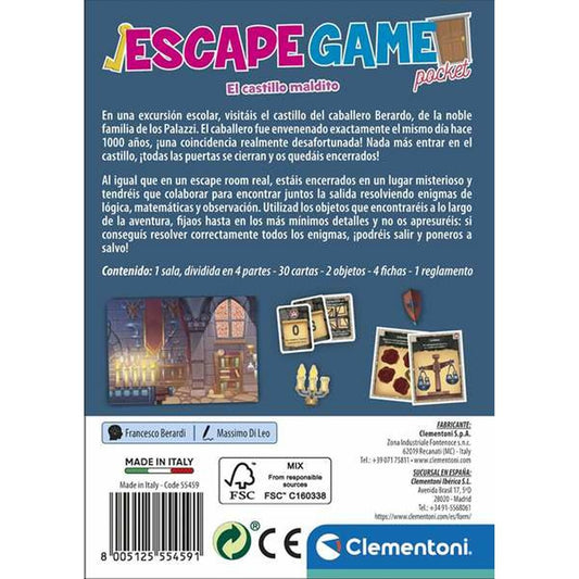 Lernspiel Clementoni Escape Room El castillo maldito ES